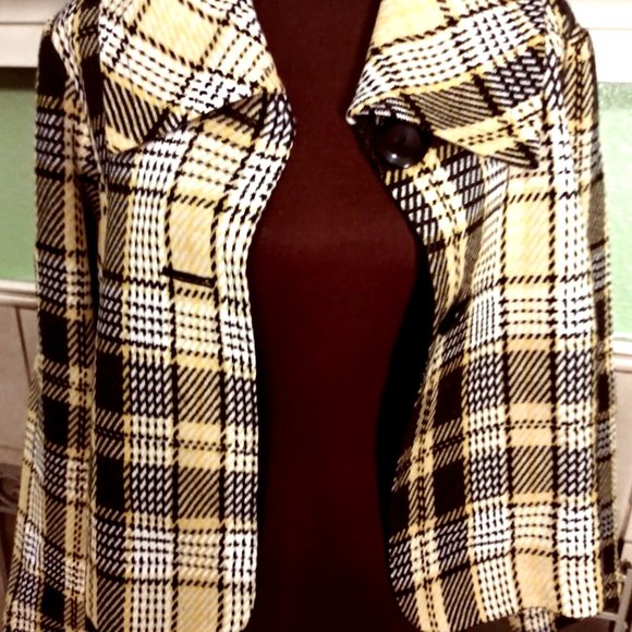 Plaid Jacket, R.Q.T, Size XL, Women’s Jacket, Plus Size Jacket, Oversize Jacket - Picture 13 of 15